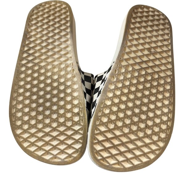 Vans Checkerboard Slide Sandals Men's Size 8 Black & White Checkered - Picture 7 of 7